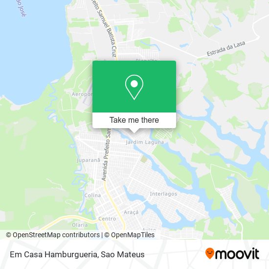Em Casa Hamburgueria map
