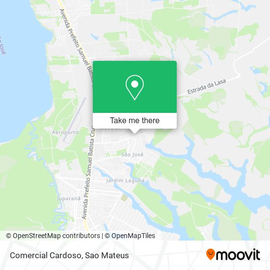 Comercial Cardoso map