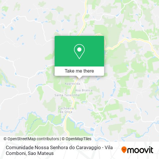 Comunidade Nossa Senhora do Caravaggio - Vila Comboni map