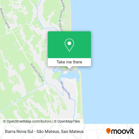 Barra Nova Sul - São Mateus map