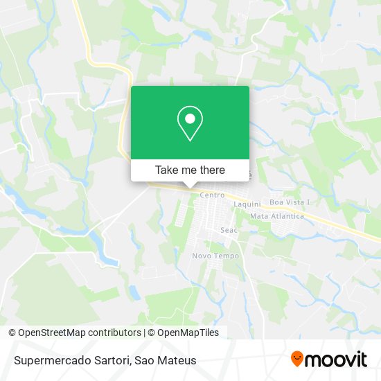 Supermercado Sartori map