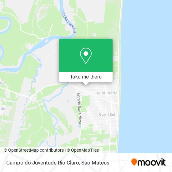 Campo do Juventude Rio Claro map