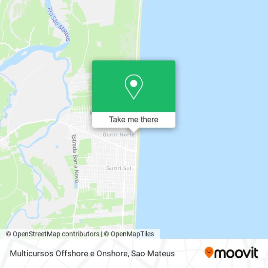 Multicursos Offshore e Onshore map