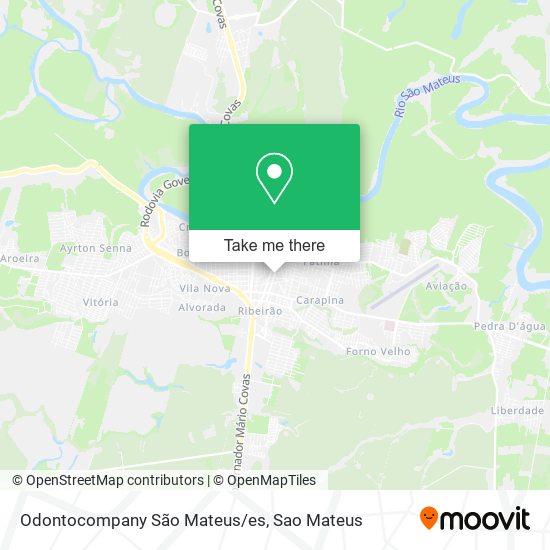 Odontocompany São Mateus/es map