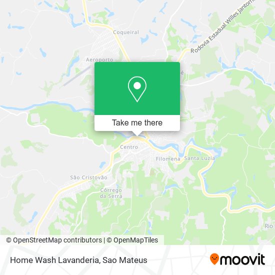 Home Wash Lavanderia map