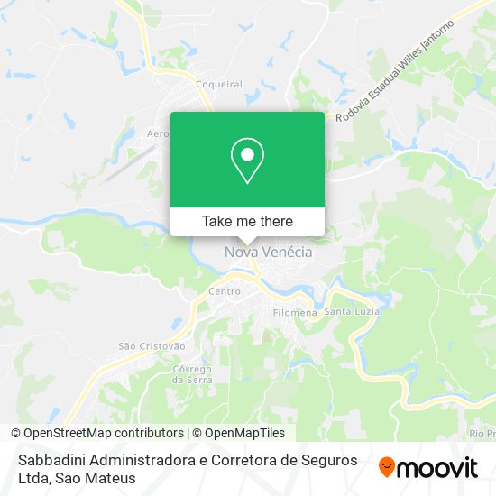 Sabbadini Administradora e Corretora de Seguros Ltda map