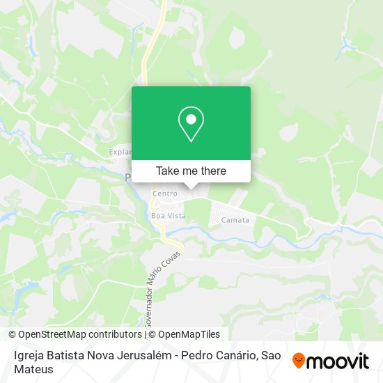 Igreja Batista Nova Jerusalém - Pedro Canário map