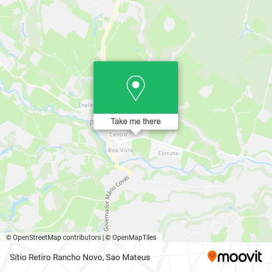 Sítio Retiro Rancho Novo map
