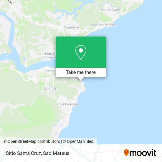 Sítio Santa Cruz map