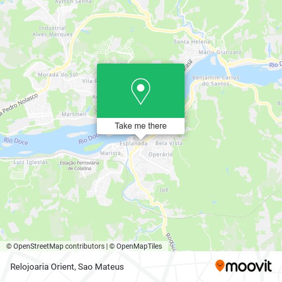 Relojoaria Orient map