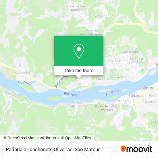 Padaria e Lanchonete Oliveira's map