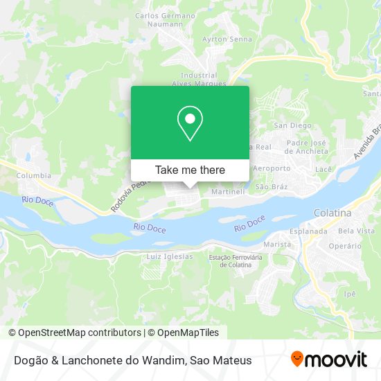 Dogão & Lanchonete do Wandim map