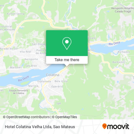 Hotel Colatina Velha Ltda map