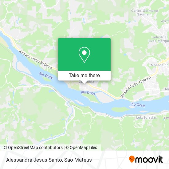 Alessandra Jesus Santo map