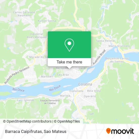 Barraca Caipifrutas map