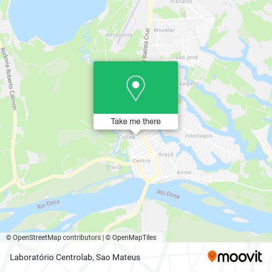 Laboratório Centrolab map