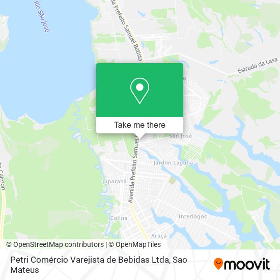 Petri Comércio Varejista de Bebidas Ltda map