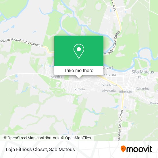 Loja Fitness Closet map