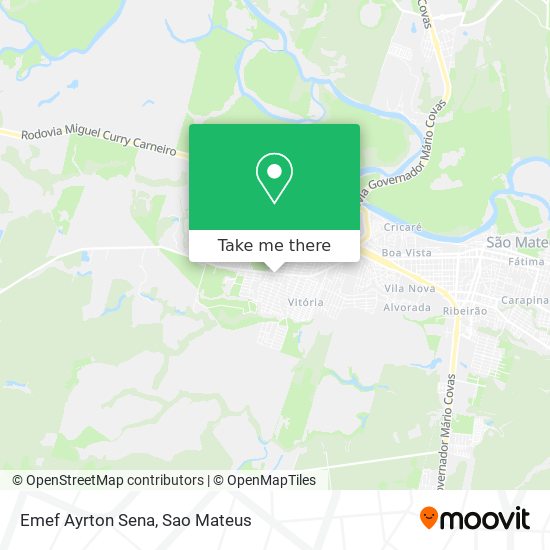 Emef Ayrton Sena map