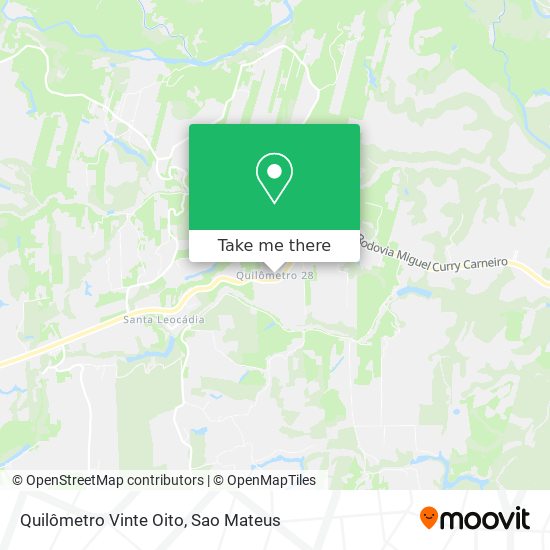 Quilômetro Vinte Oito map