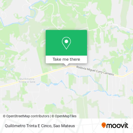Quilômetro Trinta E Cinco map