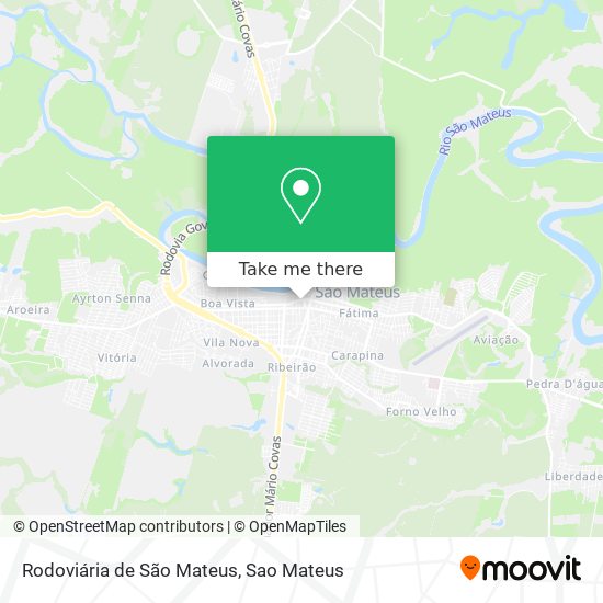 Rodoviária de São Mateus map