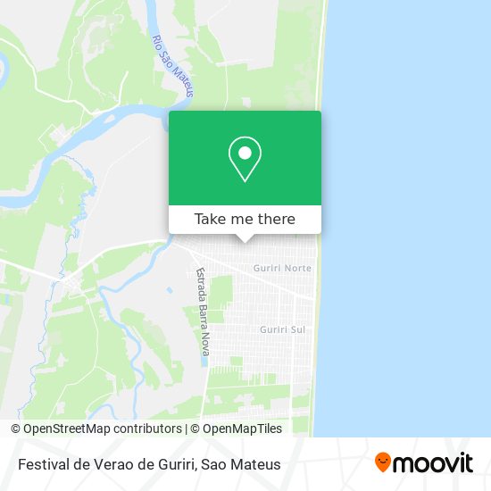 Festival de Verao de Guriri map