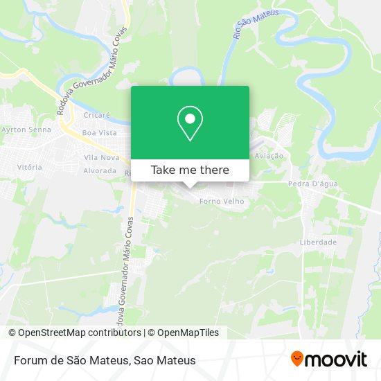 Mapa Forum de São Mateus