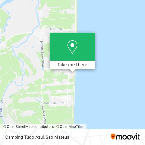 Camping Tudo Azul map