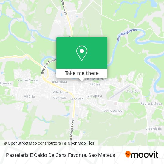 Pastelaria E Caldo De Cana Favorita map
