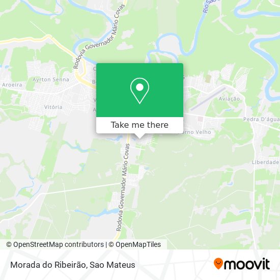 Mapa Morada do Ribeirão