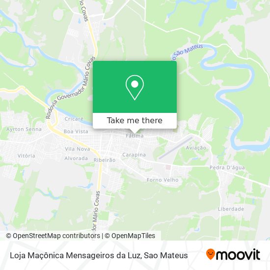 Loja Maçônica Mensageiros da Luz map