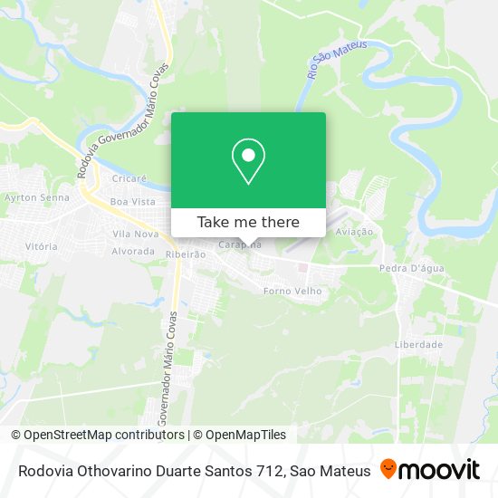 Rodovia Othovarino Duarte Santos 712 map