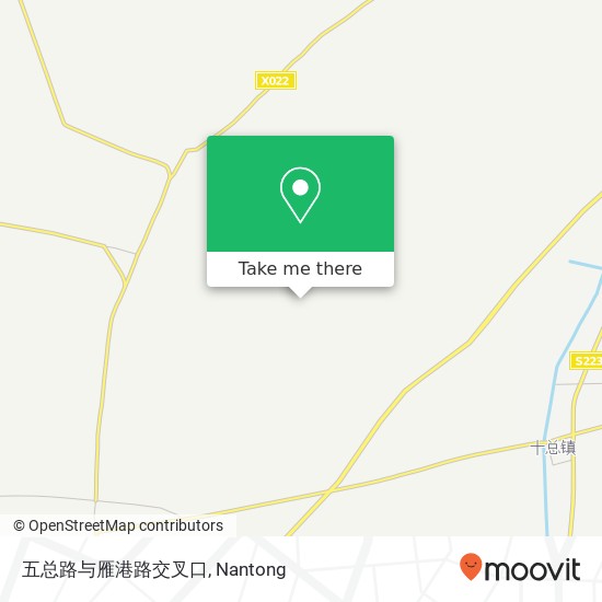 五总路与雁港路交叉口 map