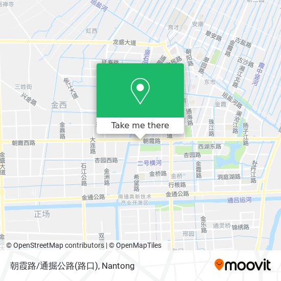 朝霞路/通掘公路(路口) map