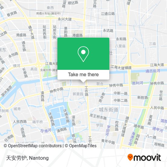 天安劳护 map