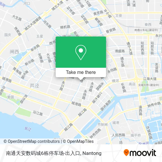 南通天安数码城6栋停车场-出入口 map