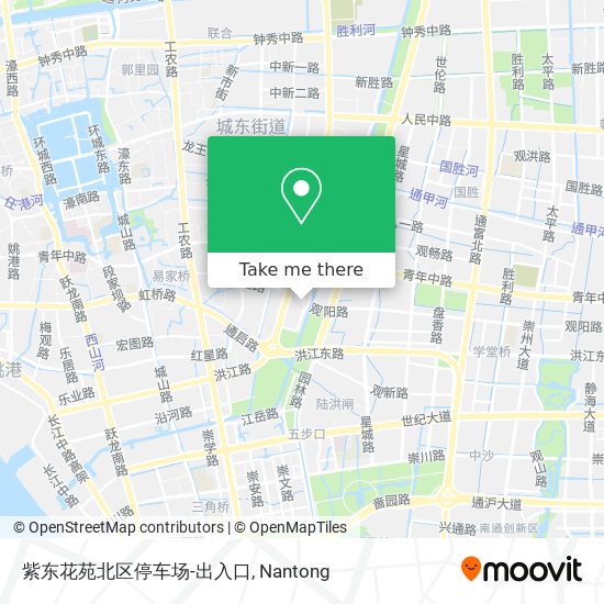 紫东花苑北区停车场-出入口 map