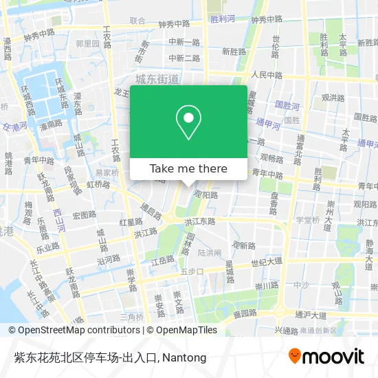 紫东花苑北区停车场-出入口 map