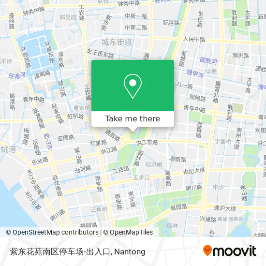 紫东花苑南区停车场-出入口 map