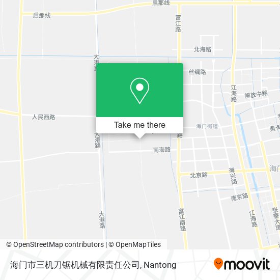 海门市三机刀锯机械有限责任公司 map