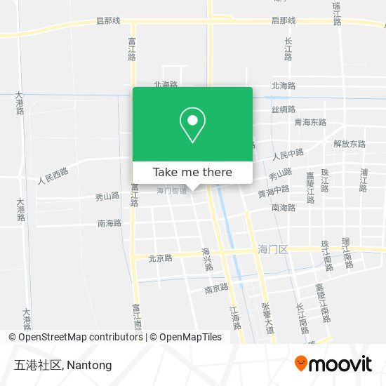 五港社区 map