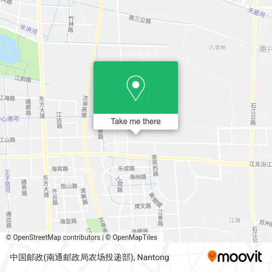 中国邮政(南通邮政局农场投递部) map