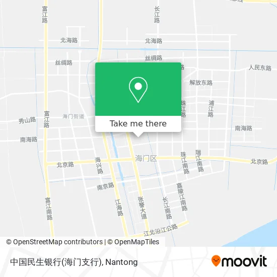 中国民生银行(海门支行) map