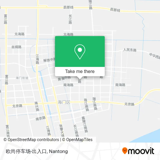 欧尚停车场-出入口 map