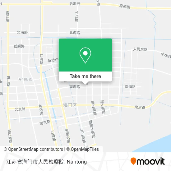 江苏省海门市人民检察院 map