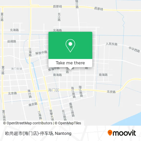 欧尚超市(海门店)-停车场 map