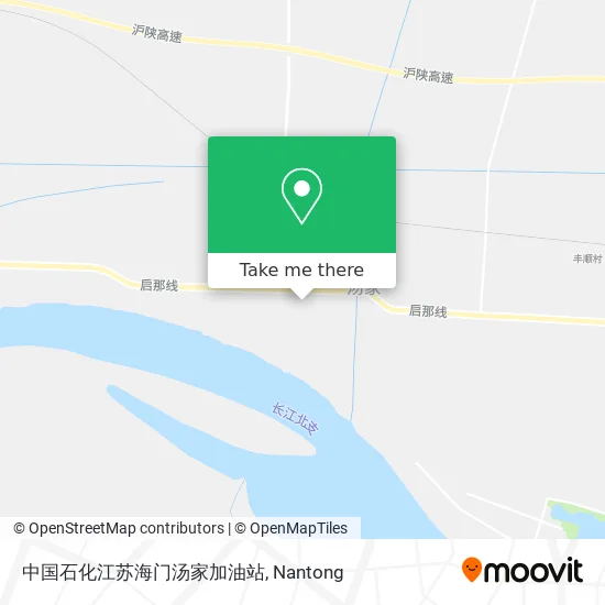 中国石化江苏海门汤家加油站 map