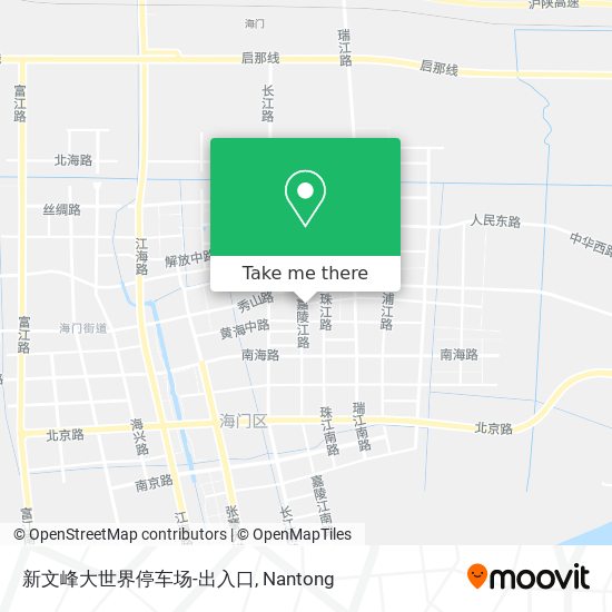 新文峰大世界停车场-出入口 map
