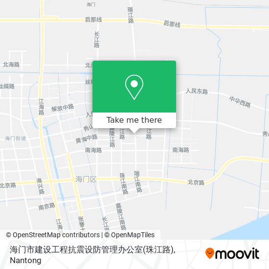 海门市建设工程抗震设防管理办公室(珠江路) map